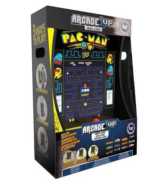 [NEW] Arcade1Up PAC-MAN Partycade  12-Games 17"-LCD Portable Tabletop/Wall Mount