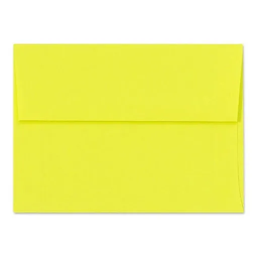 LUX A6 Invitation Envelopes (4 3/4 x 6 1/2) 50/Box, Citrus (FE4275-20-50)