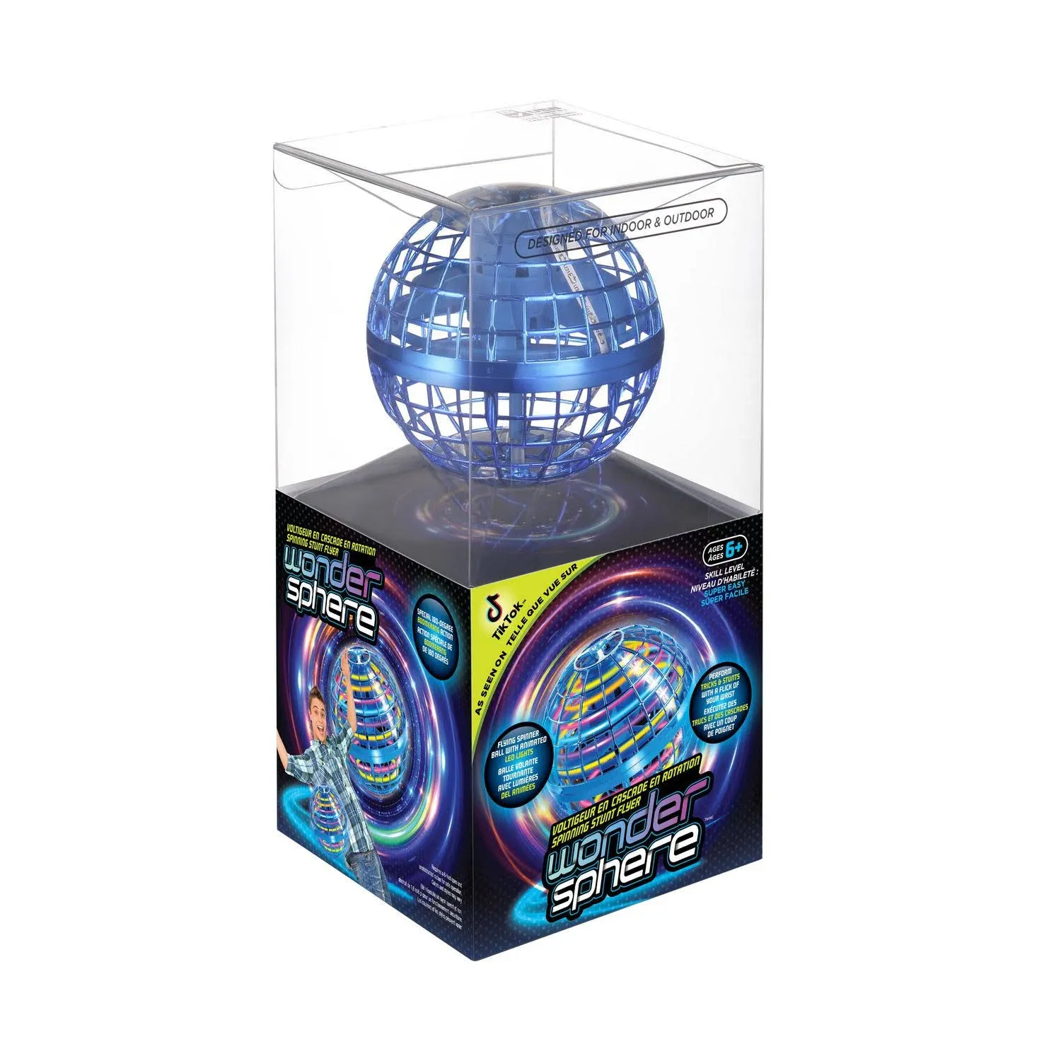 Wonder Sphere Magic Hover Ball- Blue Color- Skill Level Easy- STEM Certified