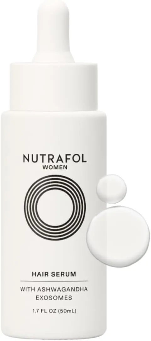 Nutrafol Women's Hair Serum, Supports Visibly Thicker and Stronger Hair, Vegan, Lightweight and Fast-Absorbing - 1.7 Fl Oz, 1 Bottle - 1.7 Fl Oz, 1 Bottle