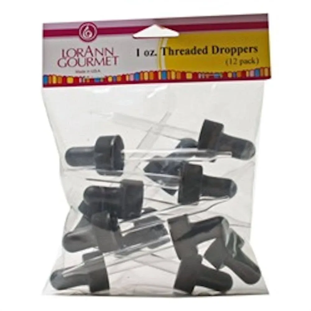 LorAnn Gourmet 1 Ounce Threaded Droppers 12 Pack