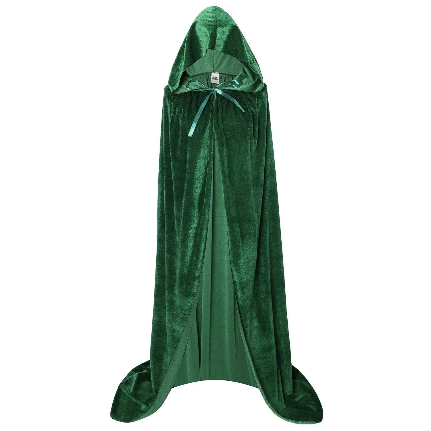 Makroyl Unisex Hooded Cloak Long Velvet Cape for Halloween Christmas Cosplay Costume