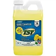 Camco TST Camper / RV Grey Water Odor Control - Removes Grease Buildup in Gray Water Tank, Sink & Shower Drains - 4oz Treats 40-Gal Holding Tank - Safe Septic Tank Treatment - Lemon, 64 oz (40256)