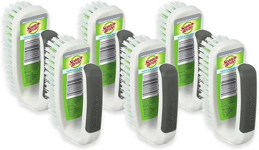 Scotch-Brite Hand & Nail Brush (6 Brushes Total)