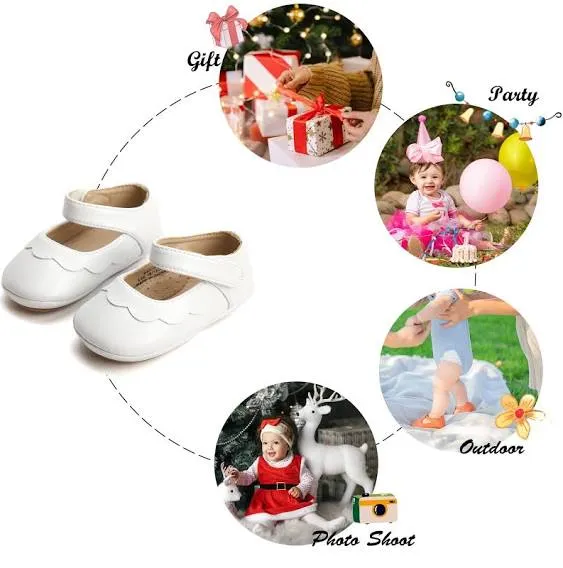 Soft Sole Baby Shoes - Infant Baby Walking Shoes Moccasins Rubber Sole Crib Shoes