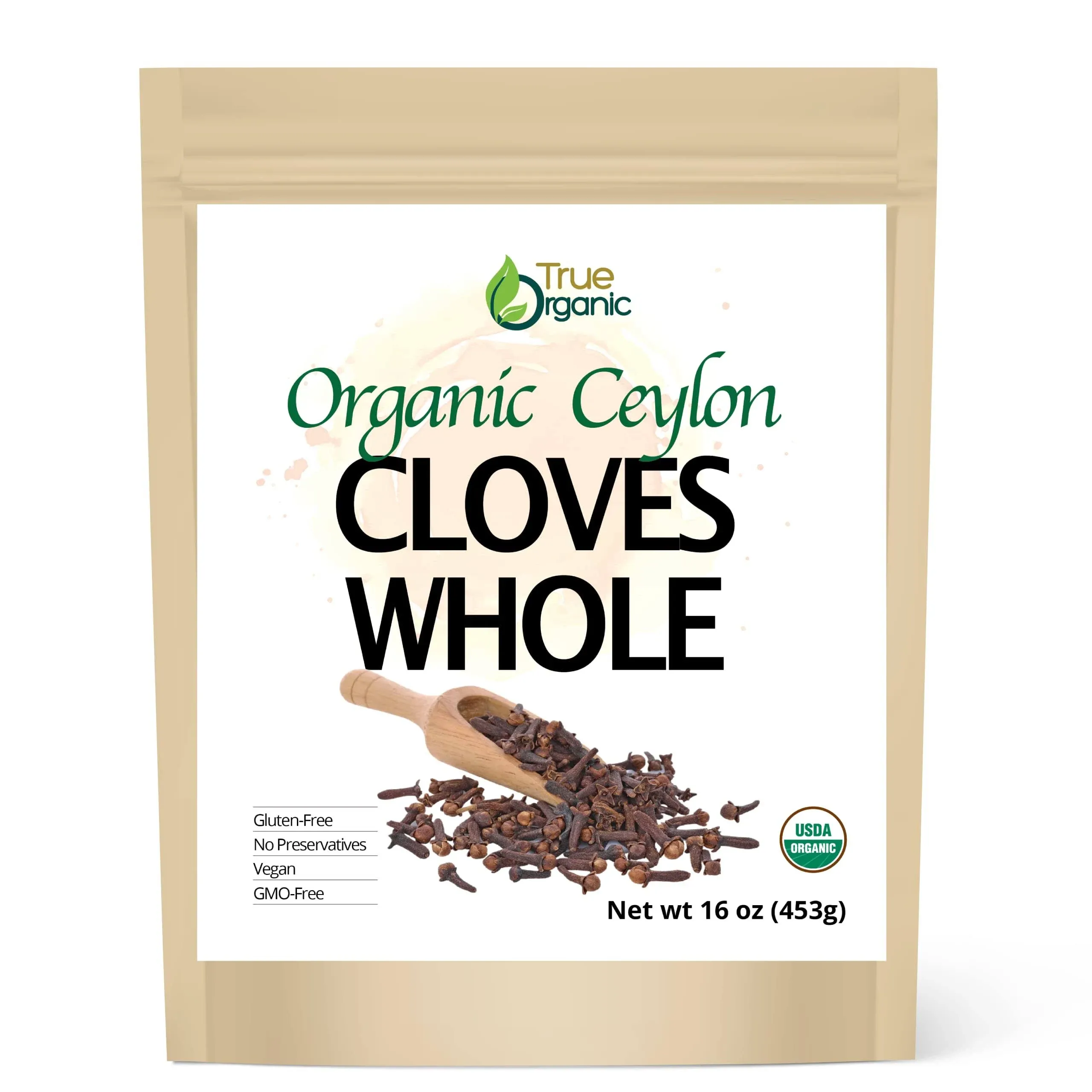 Ceylon Cloves Whole, 16 Ounces Bulk Bag, USDA Organic &amp; Kosher Certified, Non-Gm