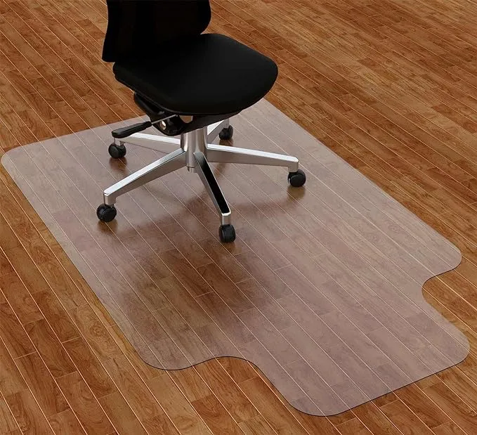 Amyracel Office Chair Mat for Hardwood Floor, 30” x 48” Clear Desk Chair Mat for Hard Floors, Easy Glide Floor Protector Mat for Office Chairs