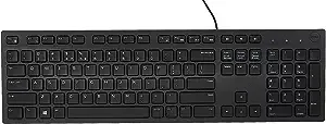 Dell KB216-BK-US Multimedia Keyboard - Wired - USB - Black