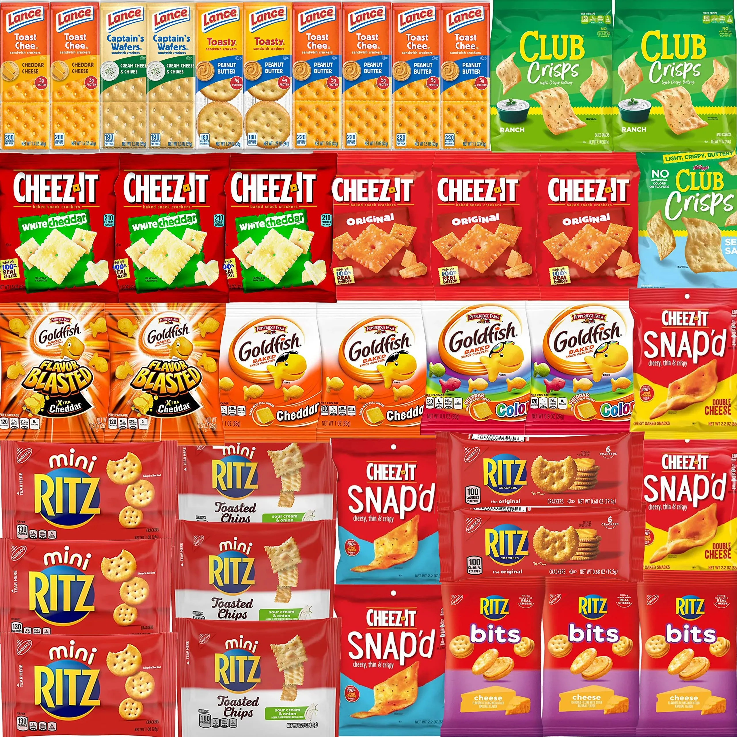 Snack Crackers Variety Pack (40 Count)