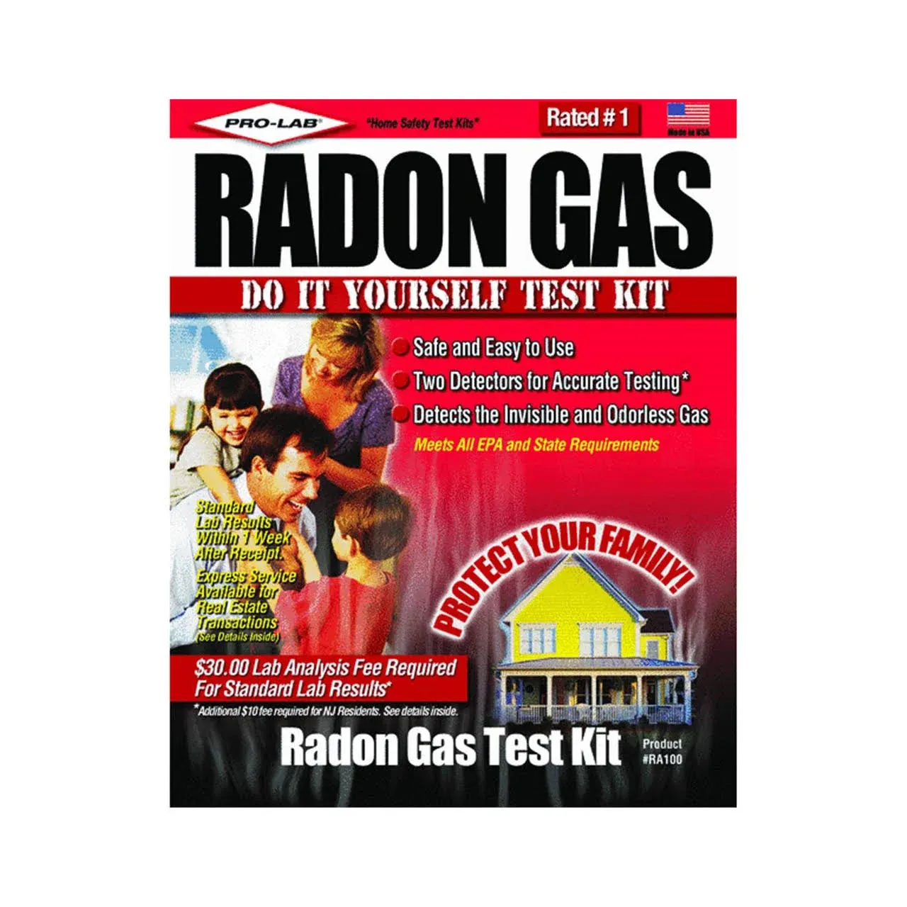 Pro-Lab Radon Gas Test Kit 1 pk