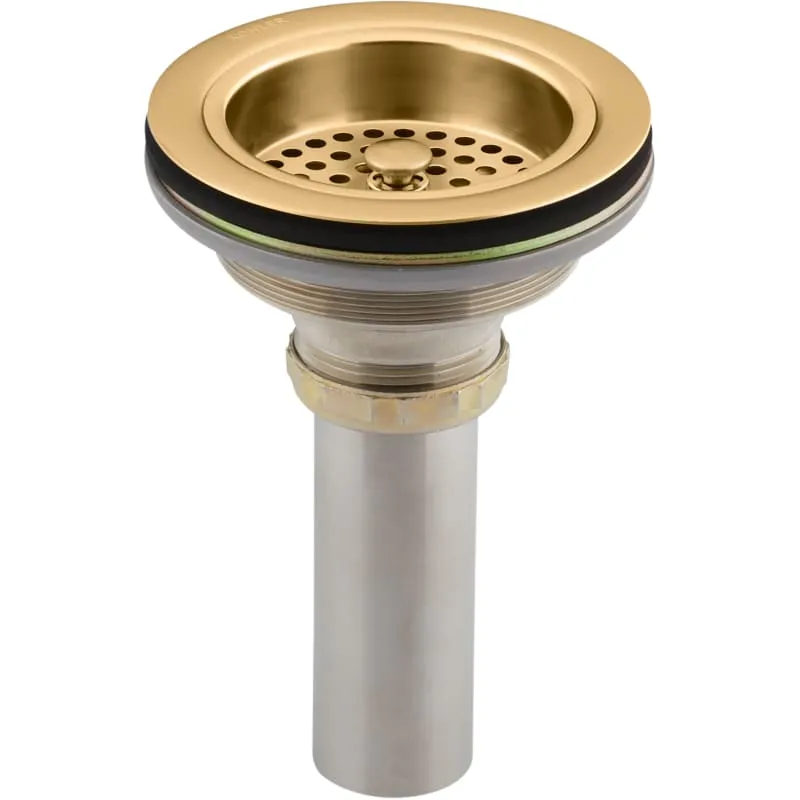 KOHLER K-8801-VS Duostrainer Sink Strainer, Vibrant Stainless