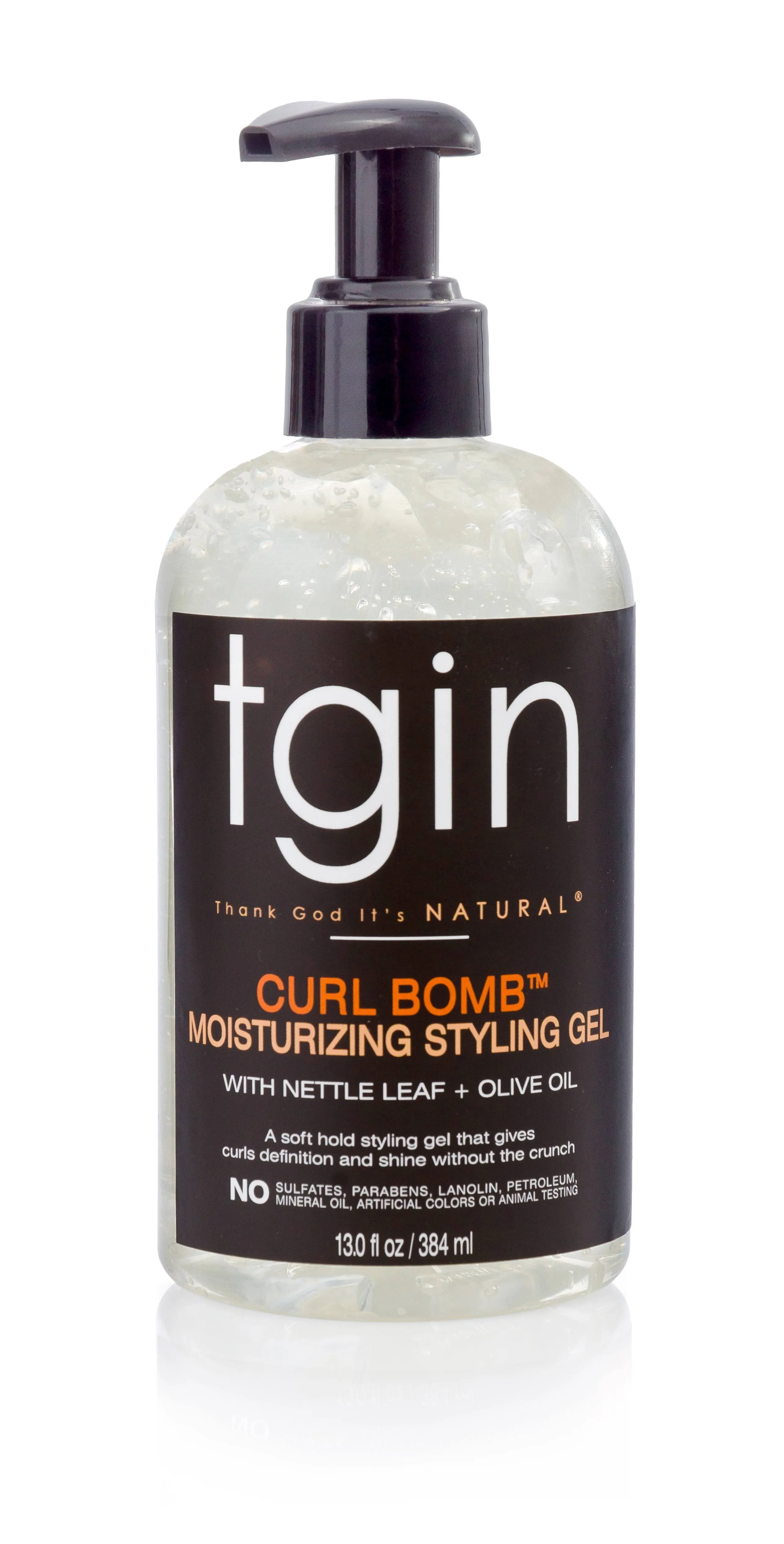 tgin Curl Bomb Moisturizing Styling Gel For Natural Hair - Dry Hair - Curly Hair, 13 oz