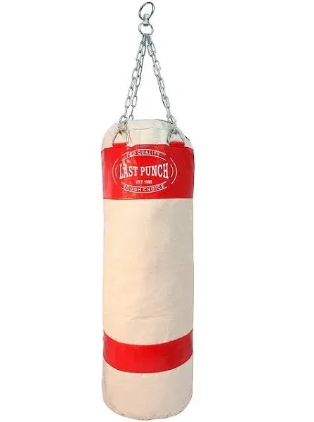 Heavy Duty Pro Punching Bag with Chains Empty Last Punch