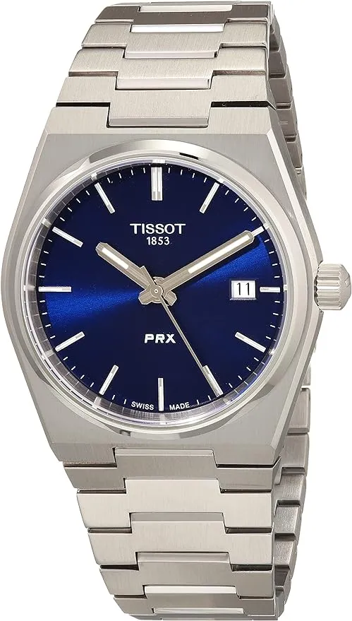 Tissot PRX 35mm Blue Dial Stainless Steel Unisex Watch T1372101104100