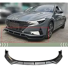 FITS 2021-2023 HYUNDAI ELANTRA GLOSSY BLACK PERFORMANCE STYLE FRONT BUMPER LIP