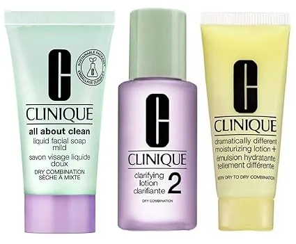 CLINIQUE 3-Step Skincare System Trial Set (Dry/Combination)