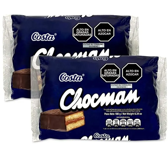 Costa Chocman Peruvian Chocolate Cookie 6 UNITS (PACK 2)