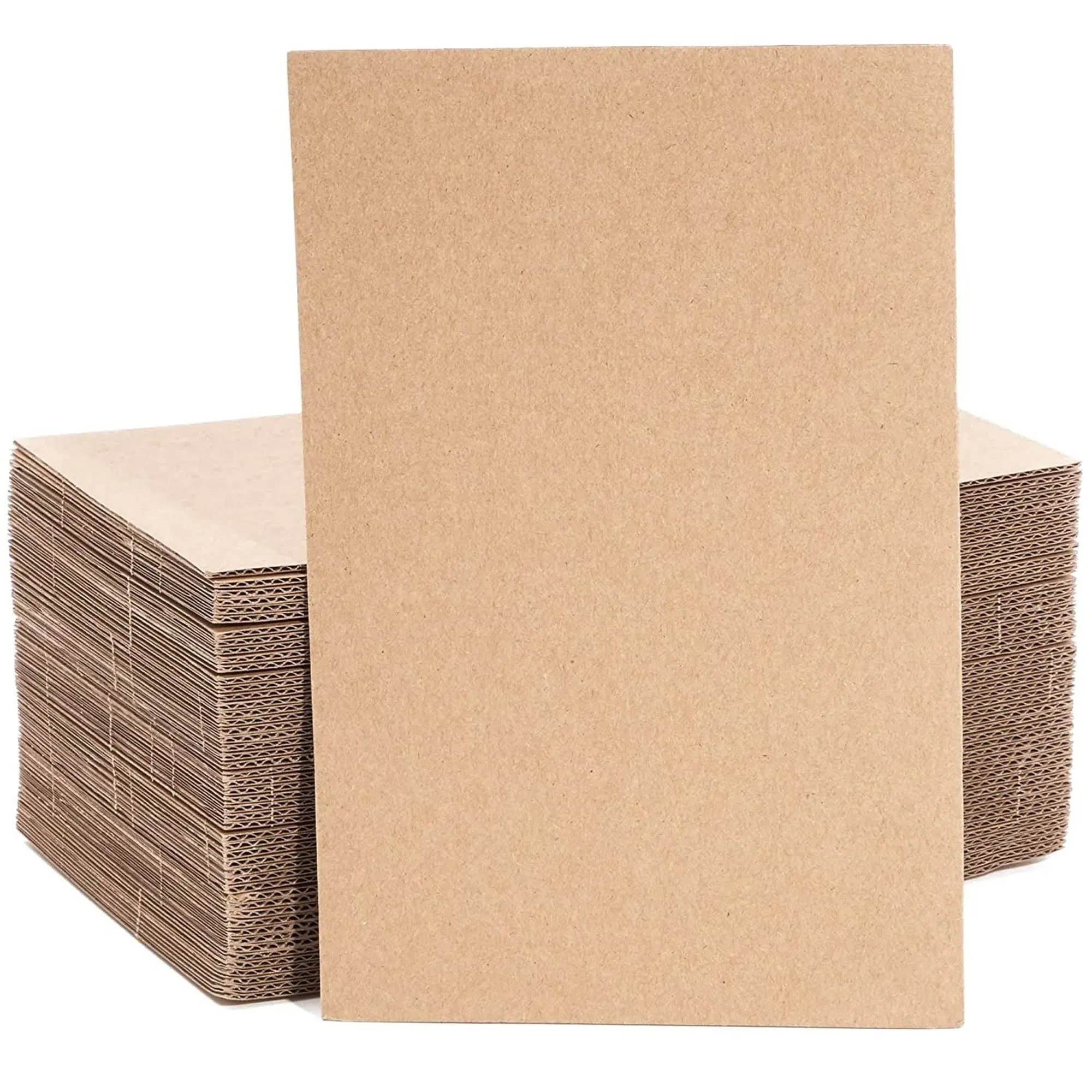 50 Pack Corrugated Cardboard Sheets 6X9, Flat Packaging Inserts for Packing...