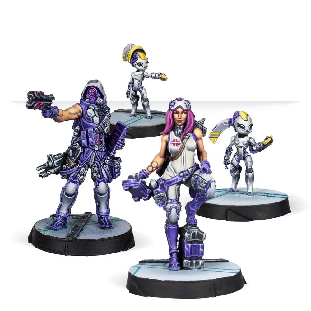 Infinity Miniatures - Infinity: CodeOne: Aleph Support Pack - Unpainted Miniature by Corvus Belli – Compatible with Infinity and Other Tabletop RPG TTRPG