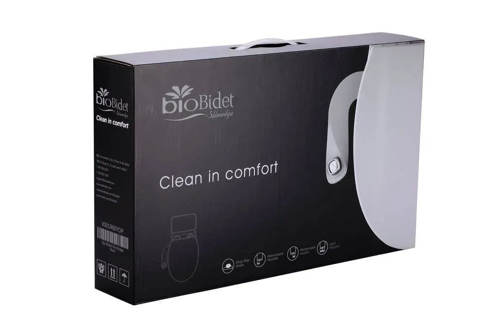 Bio Bidet SlimEdge Toilet Attachment In White with Dual Nozzle