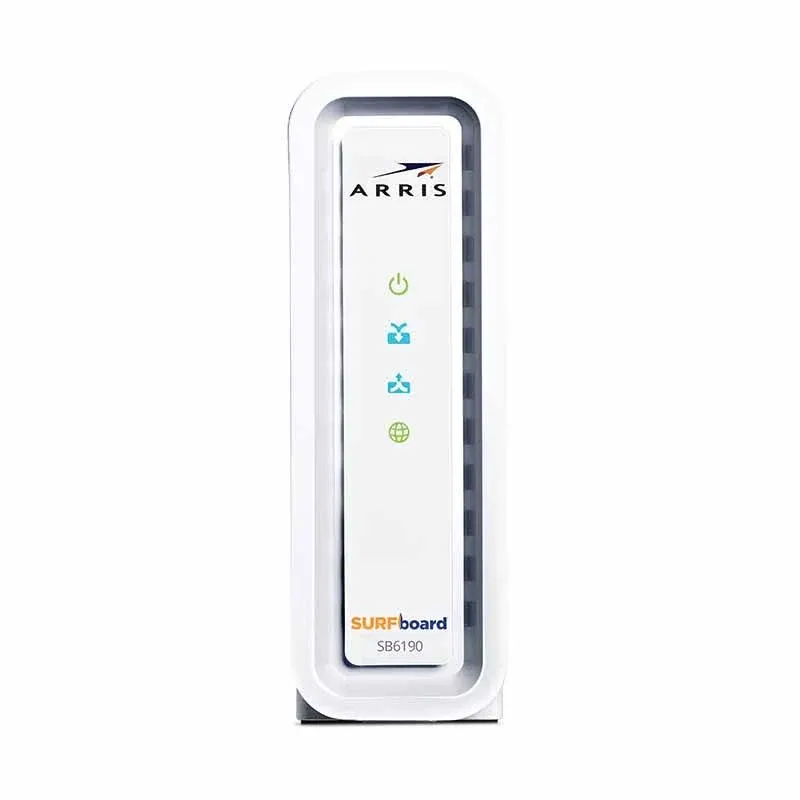 ARRIS SURFboard 32x8 DOCSIS 3.0 Cable Modem, Model SB6190 (White)