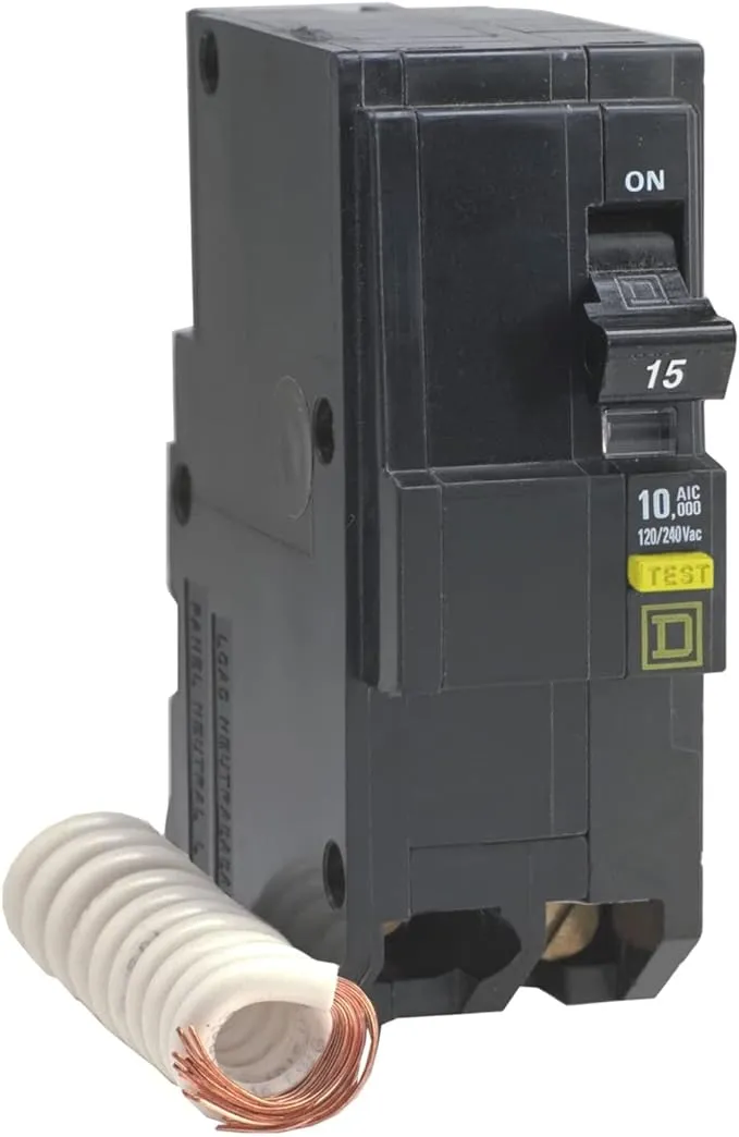 Square D by Schneider Electric QO215GFICP QO Qwik-Gard 15-Amp Two-Pole GFCI Breaker