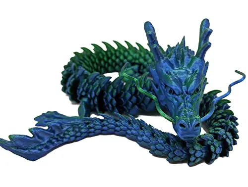 3d Printed Articulated Dragon (Green)