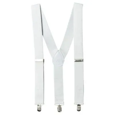 Amscan Suspenders Halloween Costume, White, One Size