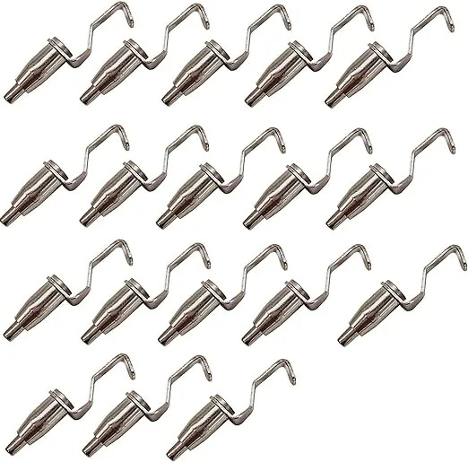 18 Pcs Adjustable Metal Art Gallery Display Wire Rope Hanger Hooks Picture Ra...