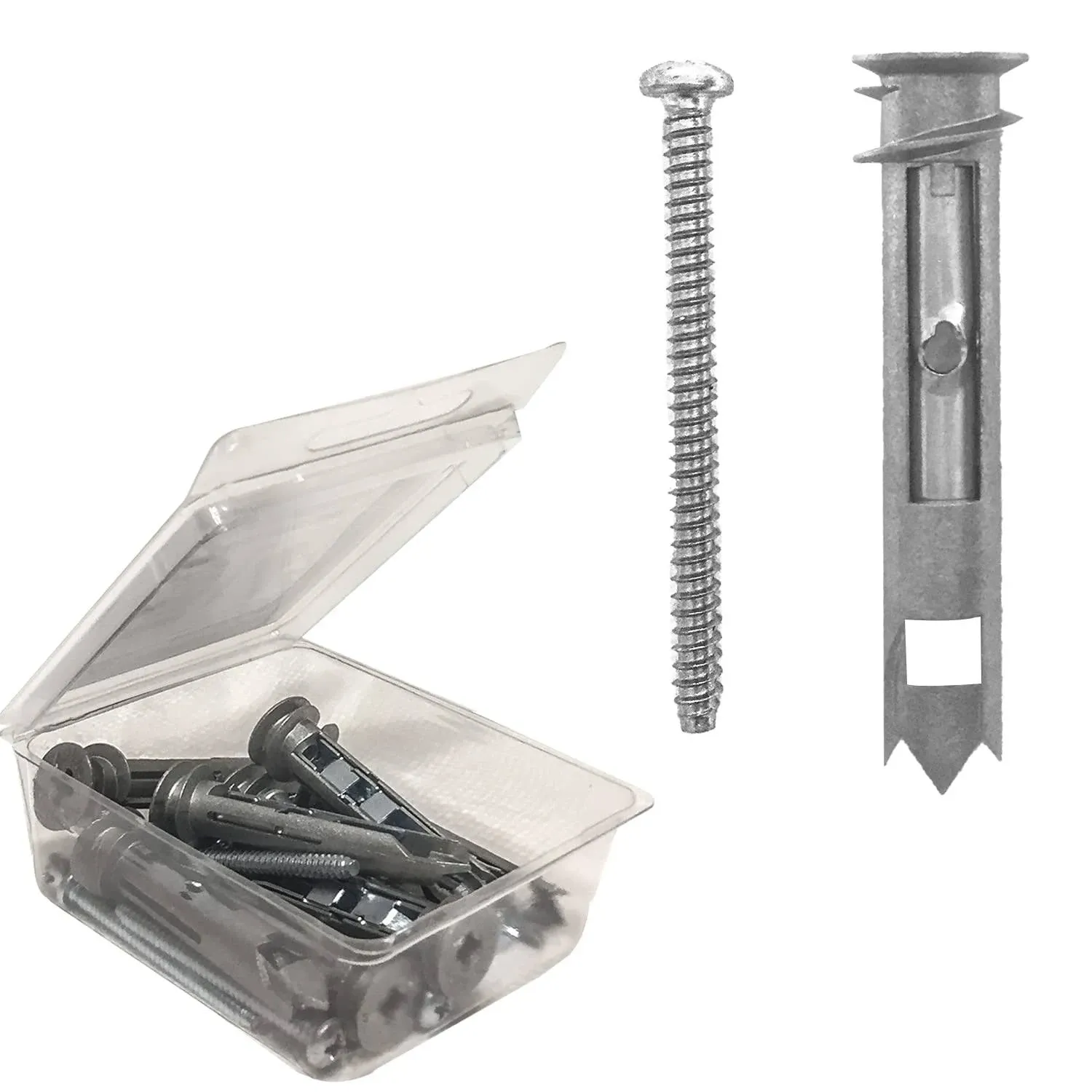 Drywall Toggle Anchor Bolts Kit, Heavy Duty Self-Drilling Anchor with #8 X 2-1/4