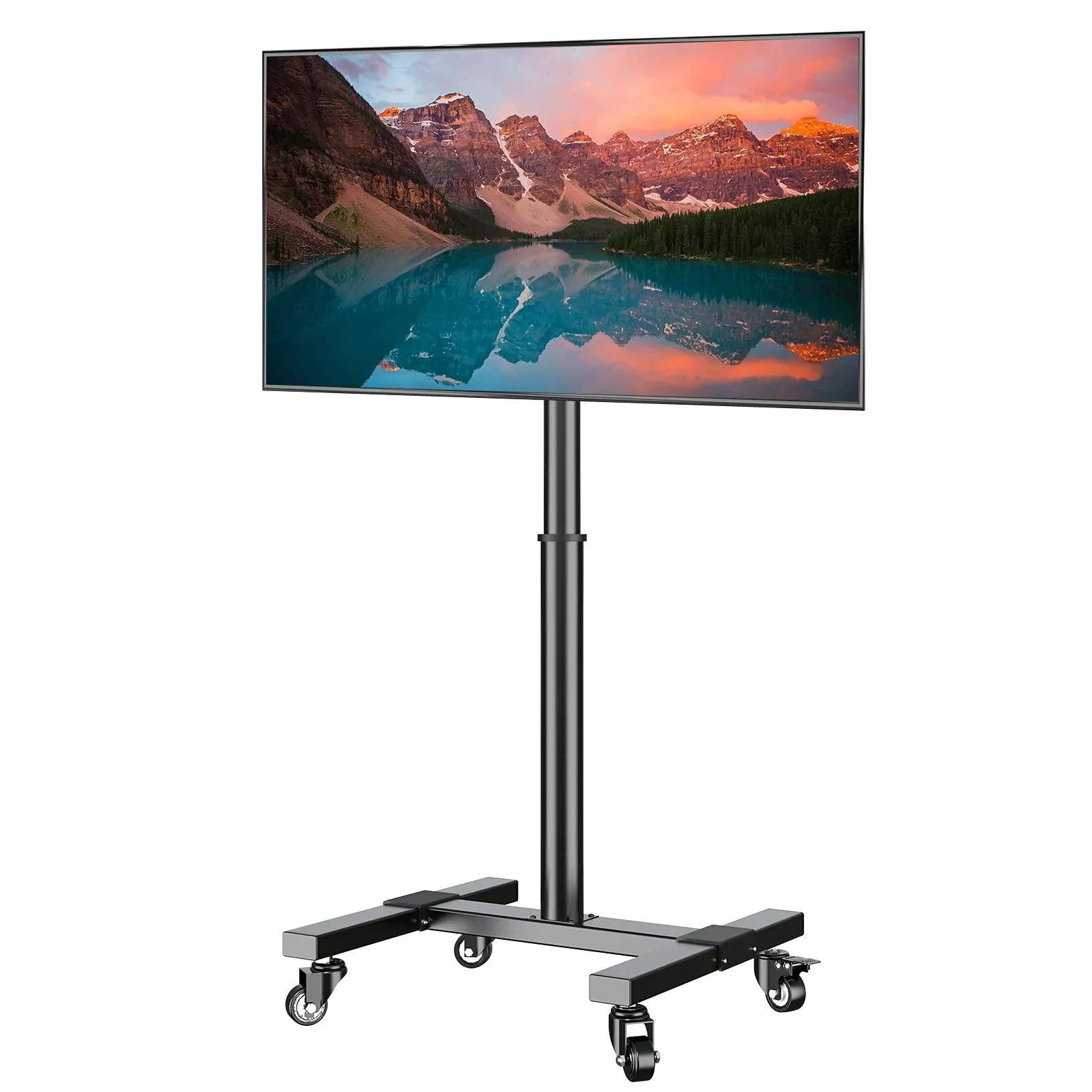 Mobile TV Cart with Wheels for 13-40 inch LED LCD Flat/Curved Screen TVs Roll...