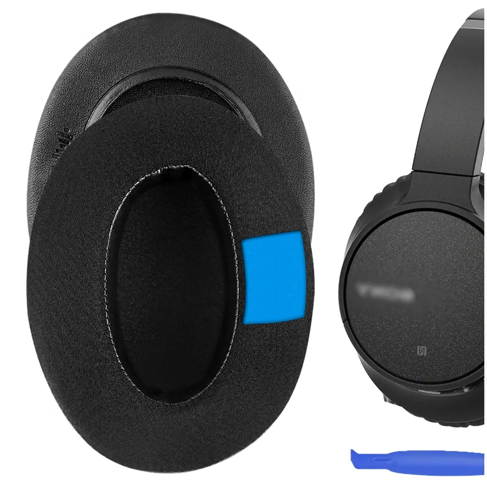 Geekria Ear Pads for Sony WH-CH700N WH-CH710N Headphones (Black)