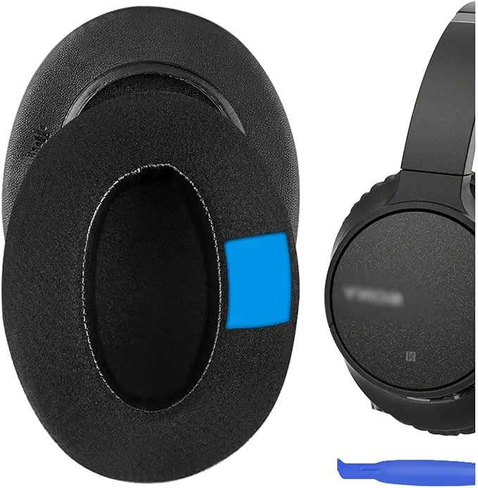 Geekria Ear Pads for Sony WH-CH700N WH-CH710N Headphones (Black)