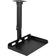 VIVO Universal Ceiling Extending Projector Tray Mount, Height Adjustable Projection, No Hole Installation, Hidden Cable Routing, Black, MOUNT-VP08B