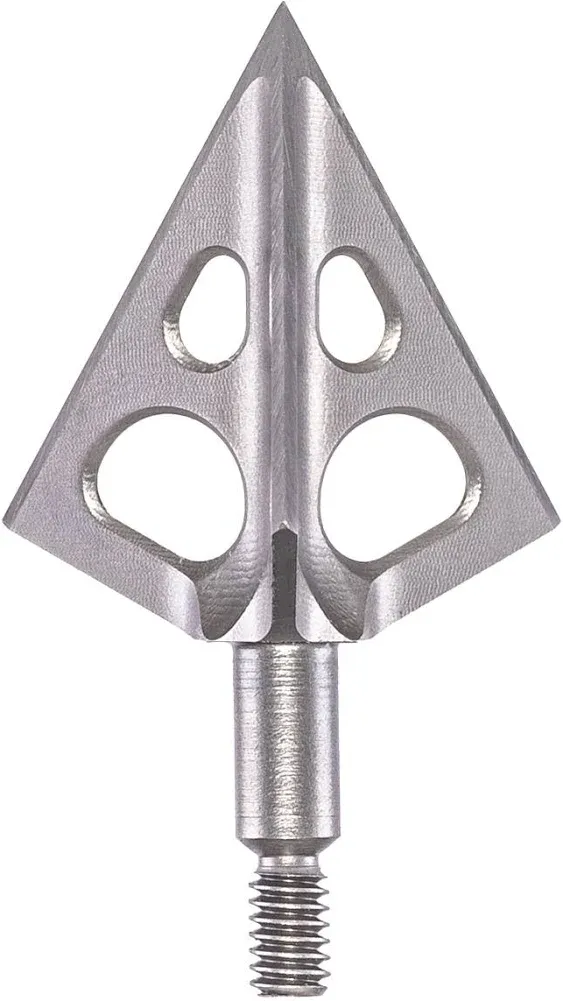 Muzzy One 100 Grain Machined Stainless Steel Ferrule 3-Blade Archery Broadhea.