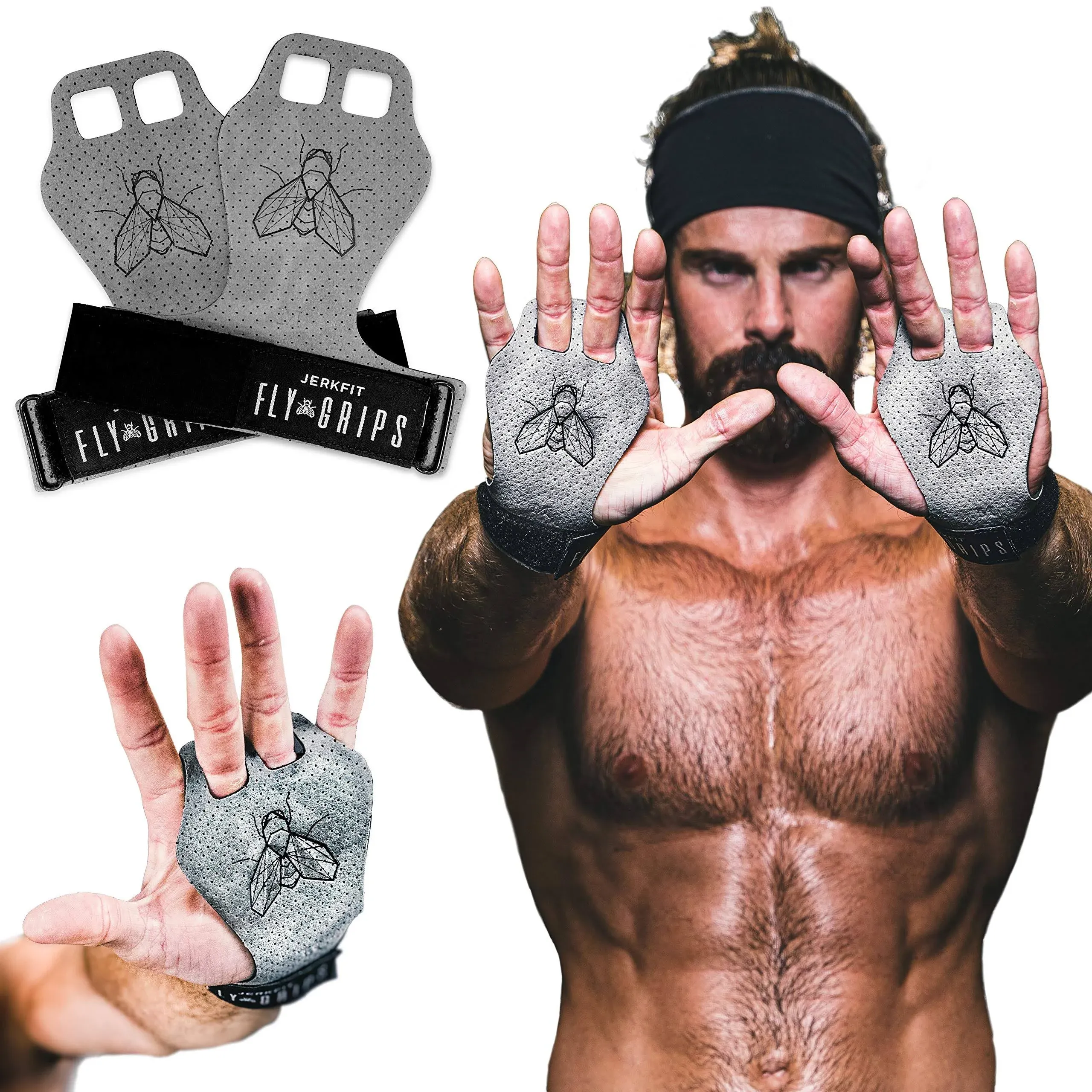 JerkFit Fly Grips Ultra Premium Vegan Crossfit Gloves