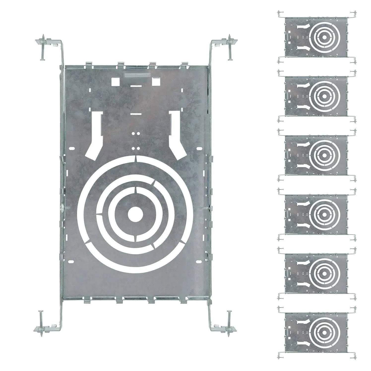 Luxrite New Construction Mounting Plate, 2-3-4 inch, Extendable Hanger Bars ...