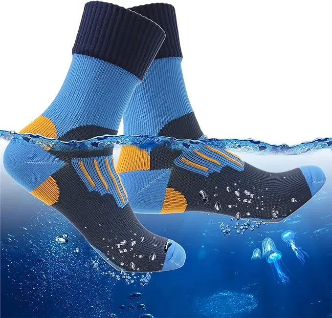 Waterproof Socks Unisex Hiking Wading Trail Running Kayaking Crew Socks