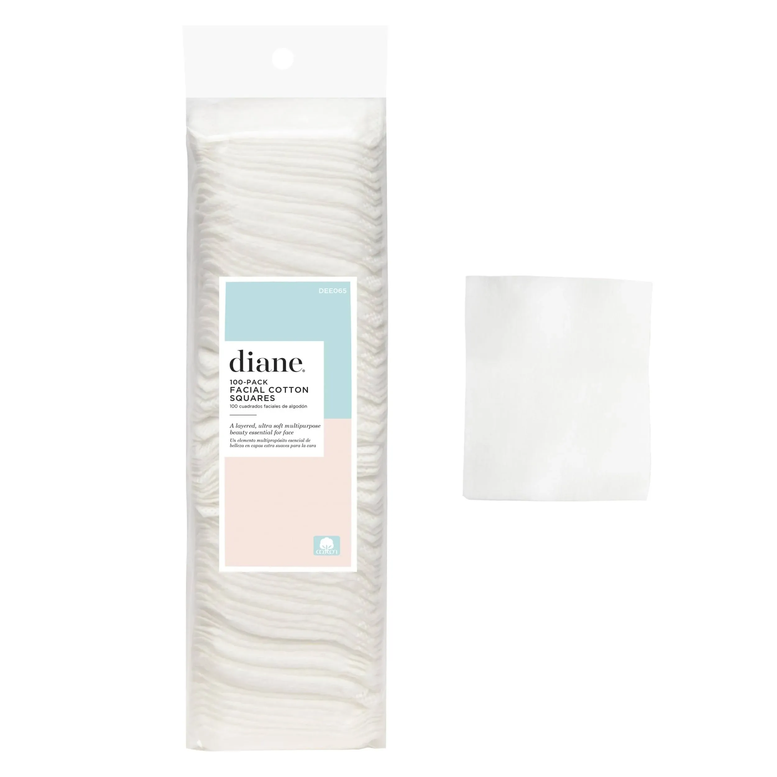 Diane Square Facial Cotton Pads 100pk