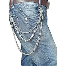 PINKPIN Hip Hop Trousers Key Chain Motorcyle Jean Gothic Rock Biker Keychains