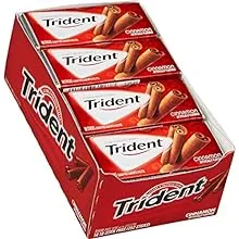 Trident Gum, with Xylitol, Sugar Free, Cinnamon - 14 sticks