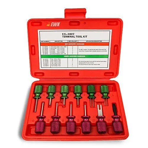 EWK 12 Pcs Universal Automotive Wire Electrical Terminal Release Connector Removal Tool Kit