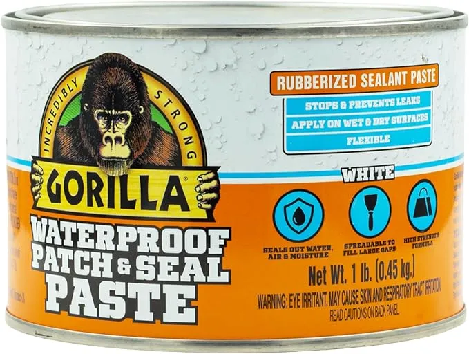 Gorilla 1 lb. White Waterproof Patch & Seal Paste