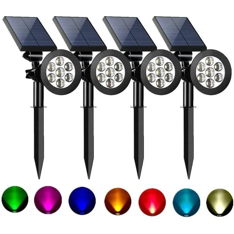 Solar Spot Lights Outdoor Christmas Lights Solar Powered Waterproof Solar Landsc