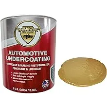 WOOLWAX One Gallon Auto Truck Undercoating Corrosion Inhibitor Thick Long Lasting Resists Wash-Off Odor Free Protects for 2 Years and More. Straw (Clear)