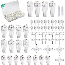 Picture Hanging Kit，Picture Hanger No Damage Wall Hangers for Picture Frame，68pcs Invisible Wall Nails for Concrete Wall, Hardwall and Cement Wall (Mix)