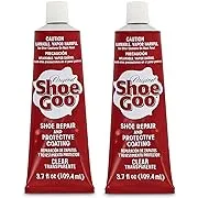 Shoe Goo Repair Adhesive for Fixing Worn Shoes or Boots, Clear, 3.7 oz (2PC)