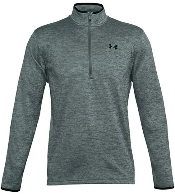 Under Armour Men's Armour Fleece Lichen Blue 1/2 Zip T-shirt Size