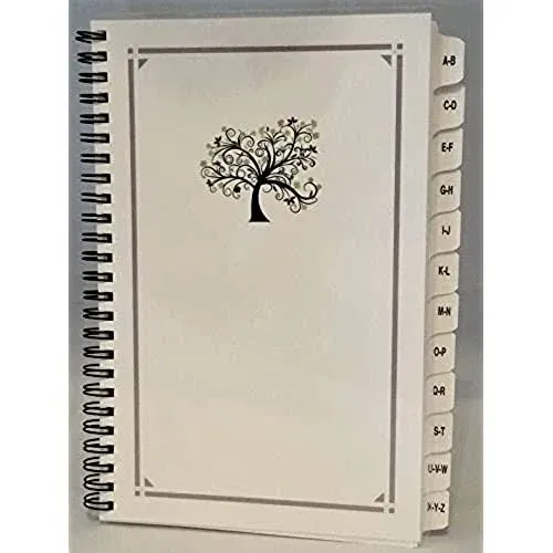 Large Print Password Book Website Address Organizer A-Z TABS Personalized Free