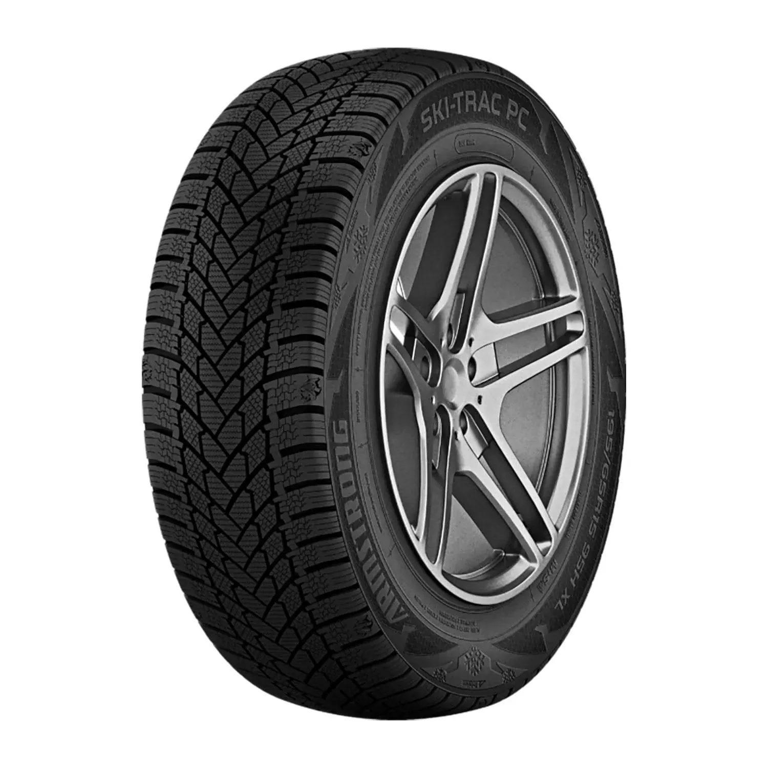 Armstrong Ski-Trac PC Winter Passenger Car Touring Radial Tire-205/55R16 205/55/16 205/55-16 91H Load Range SL 4-Ply BSW Black Side Wall